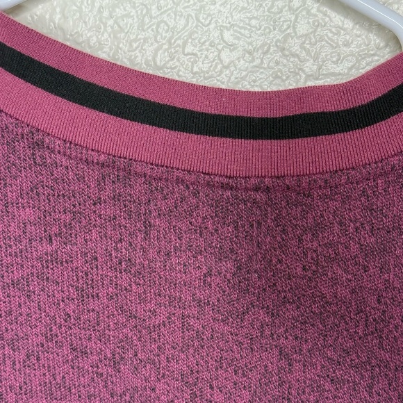 BDG Women’s Cameron Henley Striped Knitwear Pullover Size Small Purple/Black - Picture 3 of 6